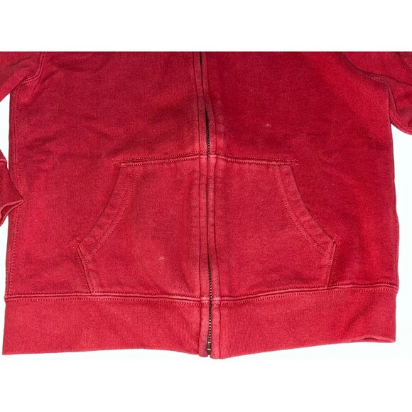 Polo Ralph Lauren Kids Red Full-Zip Hoodie Jacket Size 7 Plaid Hood Lining Cotto - Picture 8 of 8